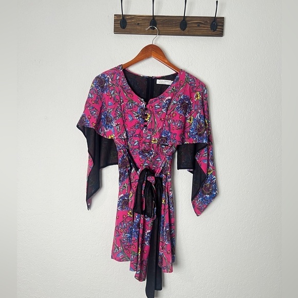 Prabal Gurung Floral Print Mini Dress - Picture 3 of 9